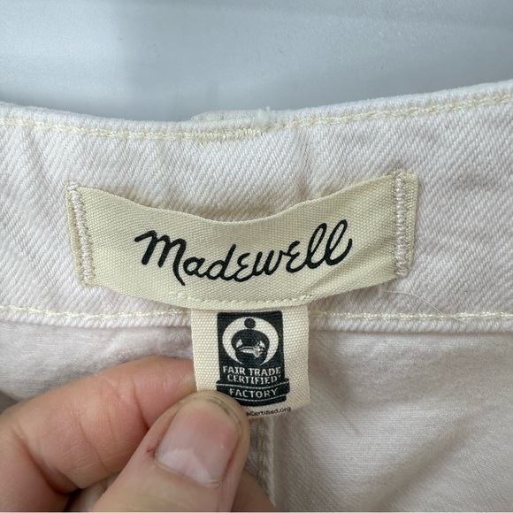 Madewell wide leg sweep ivory Denim Trousers 27 - Picture 8 of 13